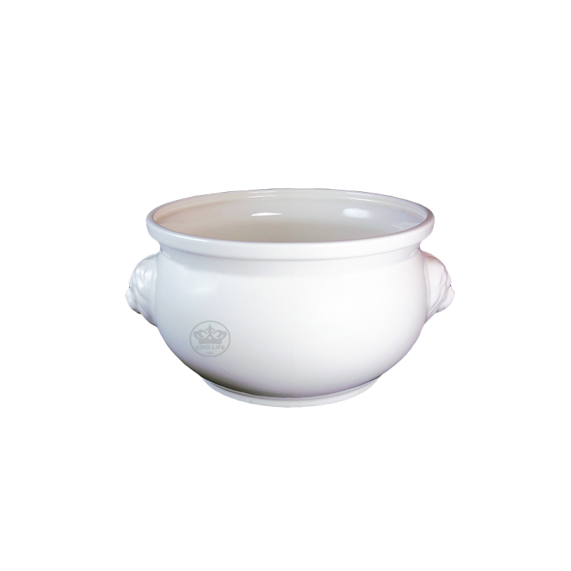 大同磁器 象牙強化 高佛爐盅 S001(26x20.7xH12.5cm/2400cc)