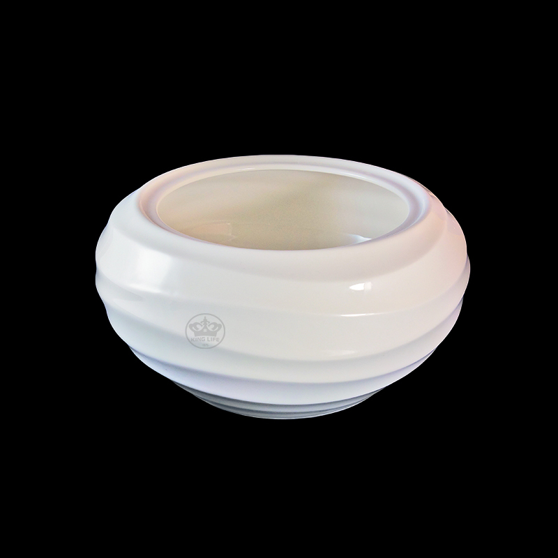 大同磁器 象牙強化 波浪斜紋佛跳牆(身) S001(15.7x15.7xH12.5cm/3200cc)