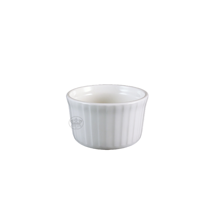 大同磁器 象牙強化 布丁杯(大) S001(7.5x7.5xH5cm)