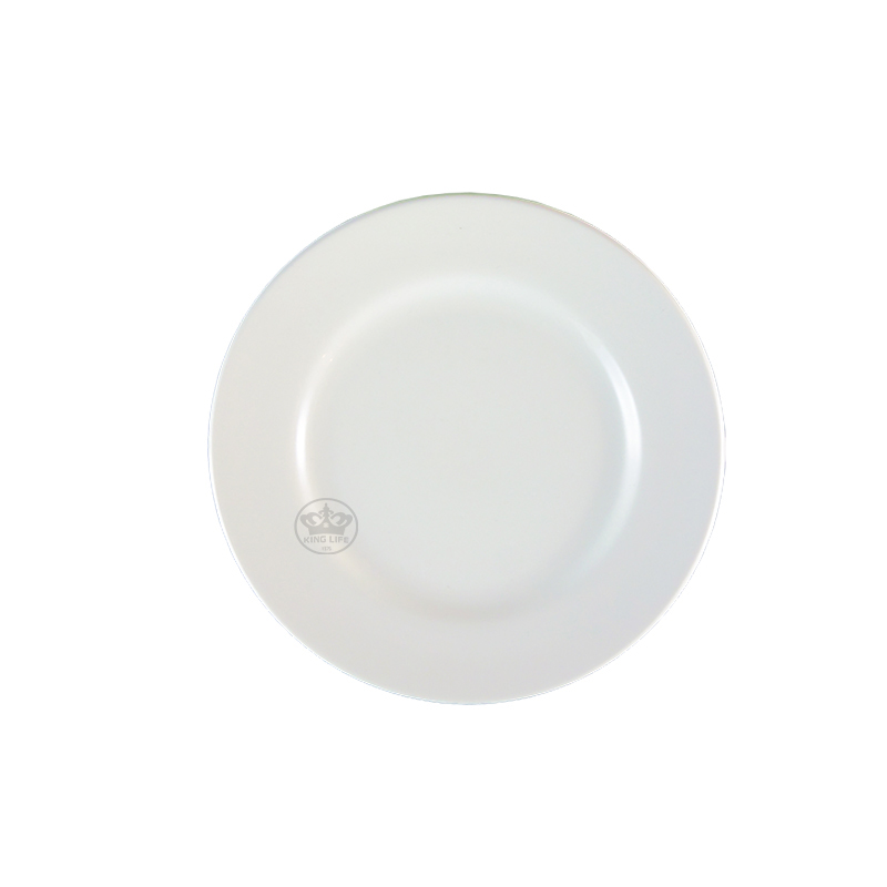 大同磁器 象牙強化 8吋皿 S001(20.7x20.7xH2.1cm)