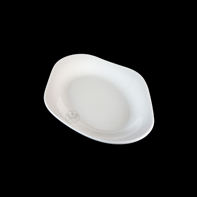 大同磁器 象牙強化 龍蝦盤 S001(20.5x14.2xH3cm)