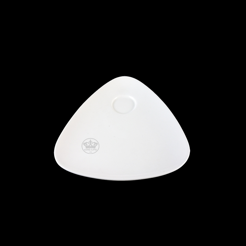 大同磁器 象牙強化 三角炸物盤 S001(23x20xH2.2cm)