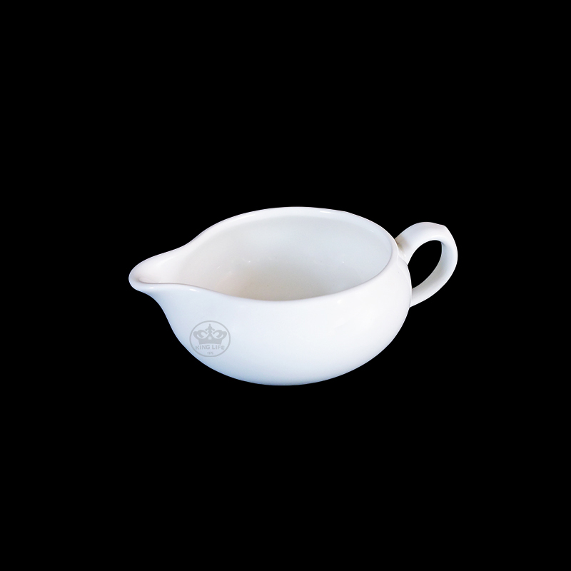 大同磁器 象牙強化 牛排醬壺(小) S001(13x9.5xH4.5cm/200cc)