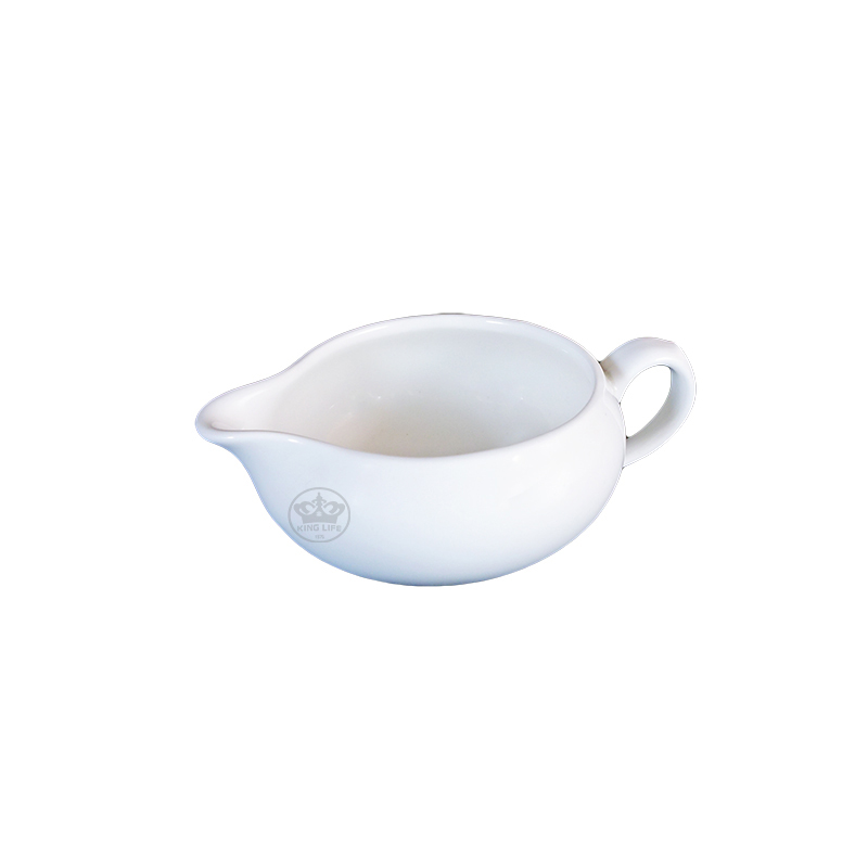 大同磁器 象牙強化 牛排醬壺(小) S001(13x9.5xH4.5cm/200cc)