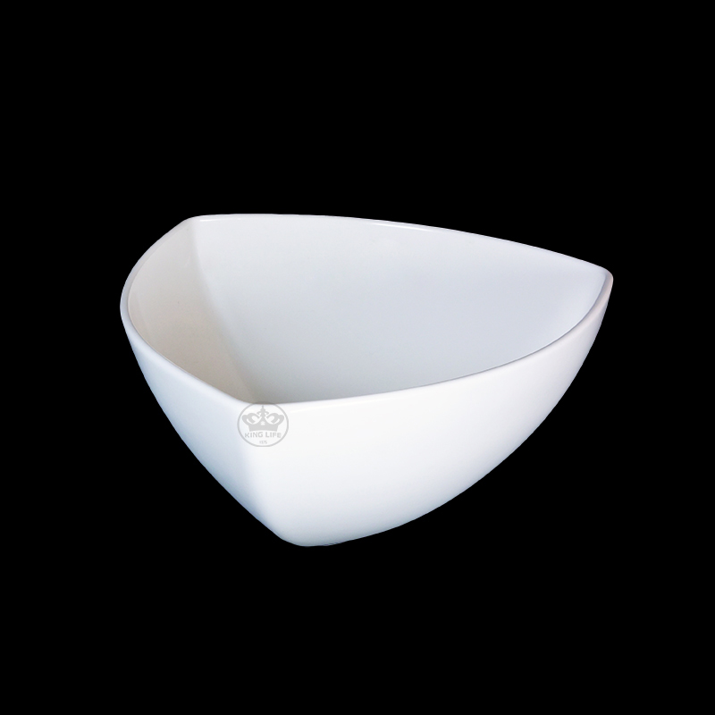 大同磁器 象牙強化 三角碗(大) S001(29.2x29.2xH13cm)