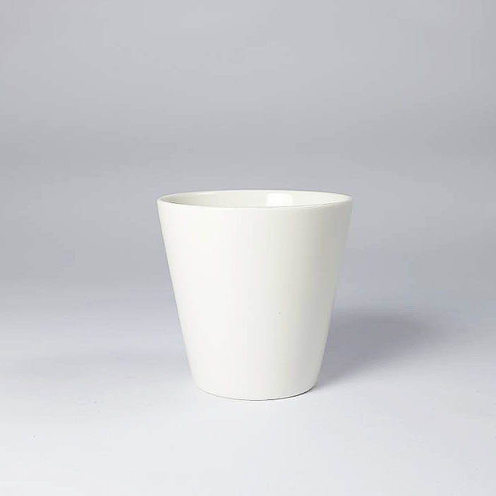 大同磁器 象牙強化 錐形咖啡杯(無耳) S001(7.6x7.6xH7.5cm/140cc)