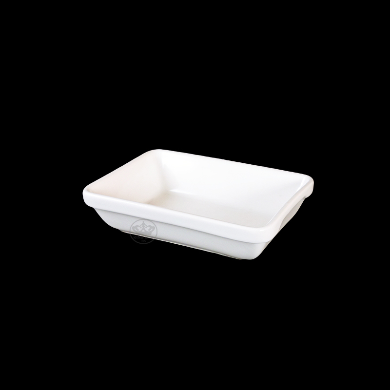 大同磁器 象牙強化 5吋長方型烤盤 S001(12.8x9xH3.3cm)