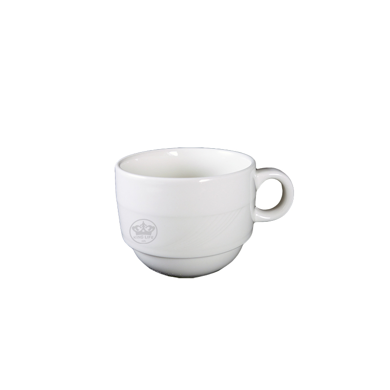 大同磁器 強化羽雕 97型咖啡杯250cc S001可疊(8.3xH6.4cm/250cc)