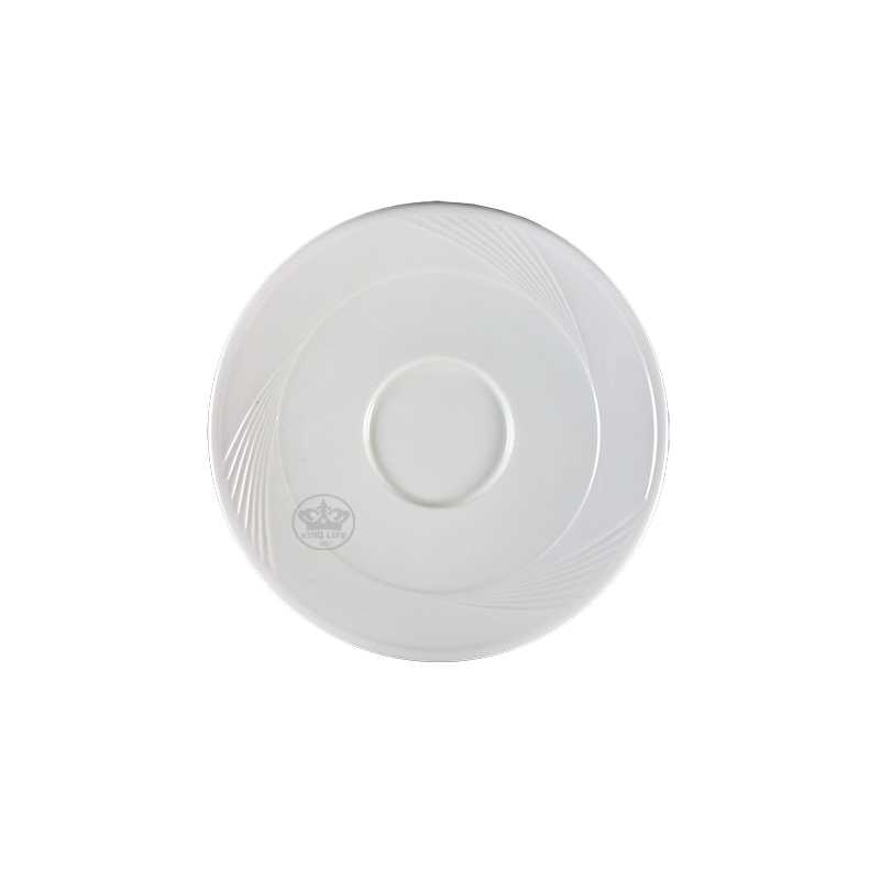 大同磁器 象牙強化羽雕 97型咖啡皿 S001(15.2x15.2xH2cm)