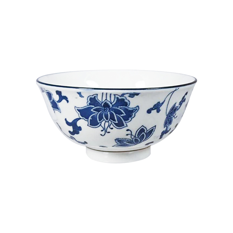 大同磁器 象牙強化 3.6吋飯碗 156 華夏青花瓷(11.3x11.3xH5.7cm)