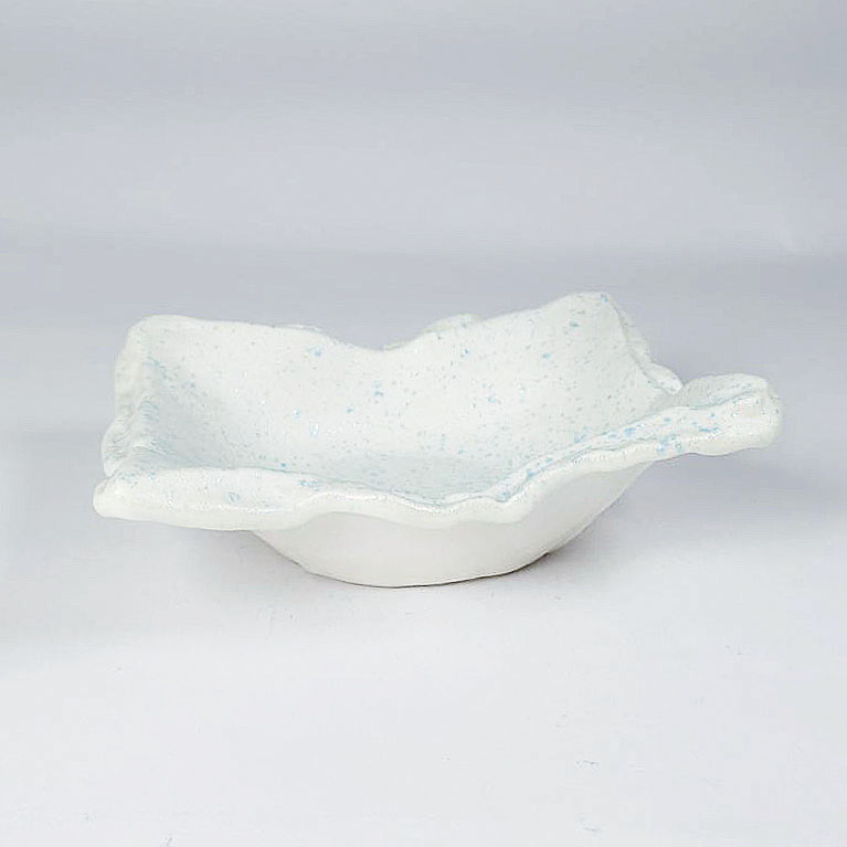 7"銀彩藍色石紋碗