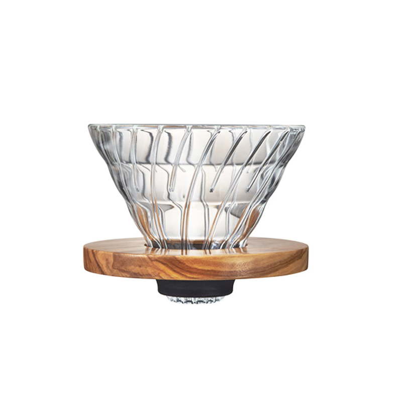 V60橄欖木02玻璃濾杯