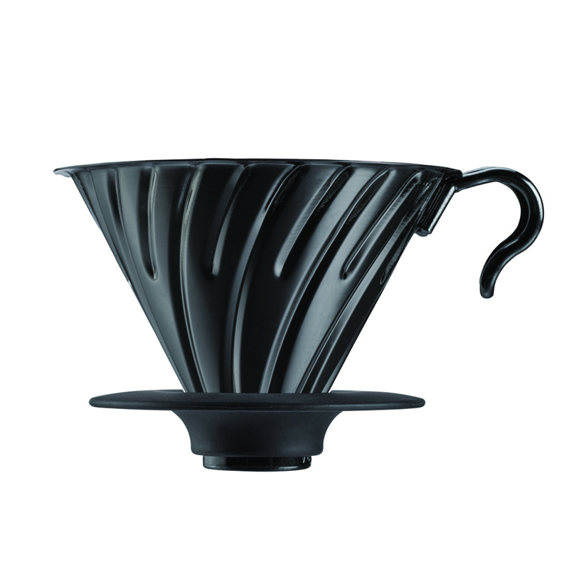 V60亮黑金屬濾杯
