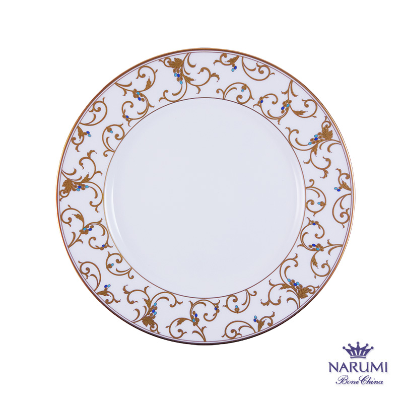 NARUMI 蔦唐草系列-秀盤 27CM-白