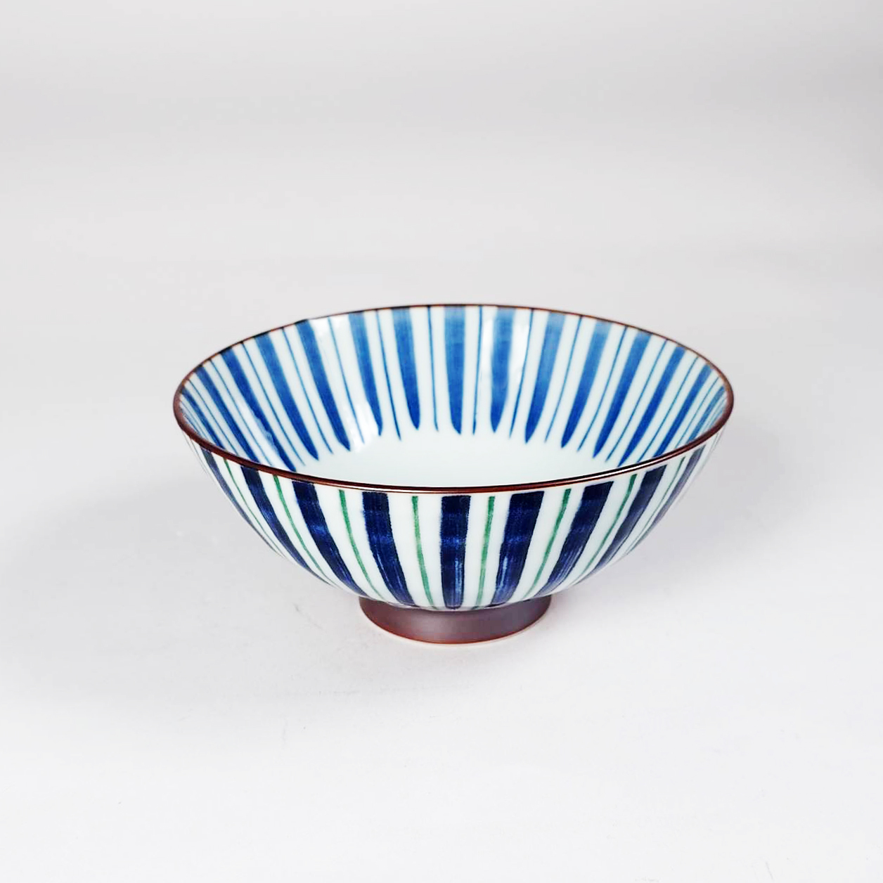 美濃燒 二色十草毛料碗 142*H65mm 日本製