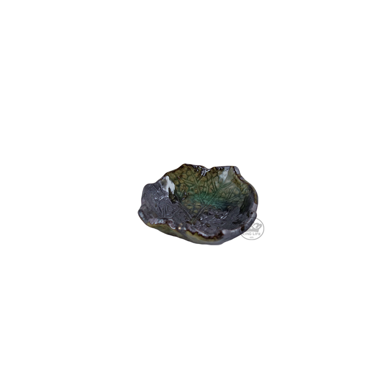 伊賀金彩木葉醬油碟