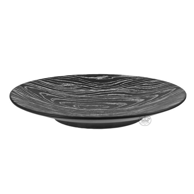 黑色木紋盤10.5"(275*H40mm)