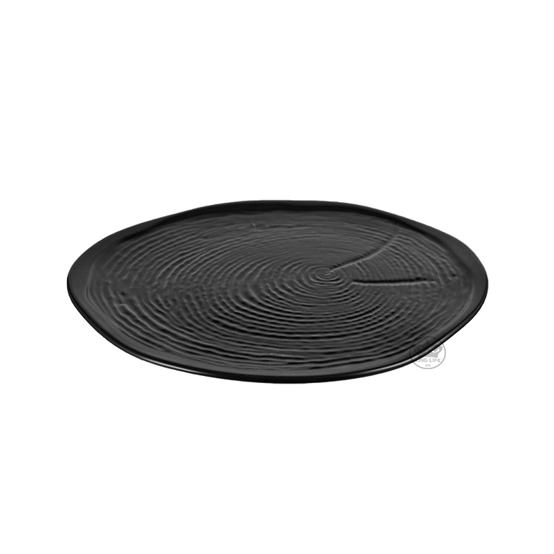 黑色木紋四方盤9.25"(225*H50mm)