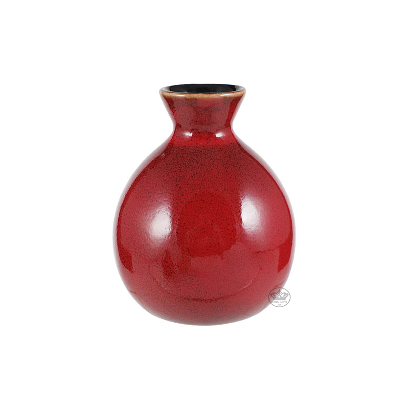 窯變釉清酒壺(杏色 棕色 紅色)