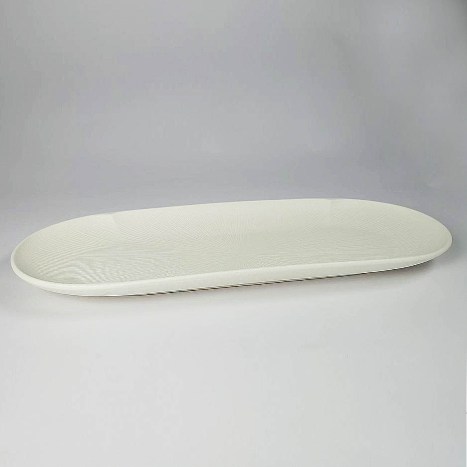 16"長條碟-白 41*15.9*3.2cm