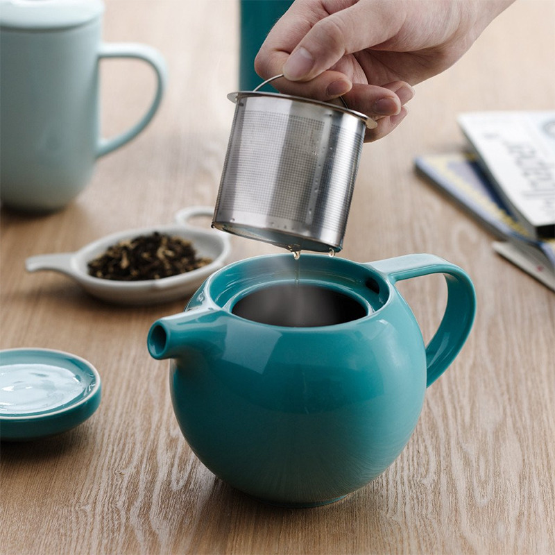 Pro Tea 茶壺(藍綠)-附沖茶器