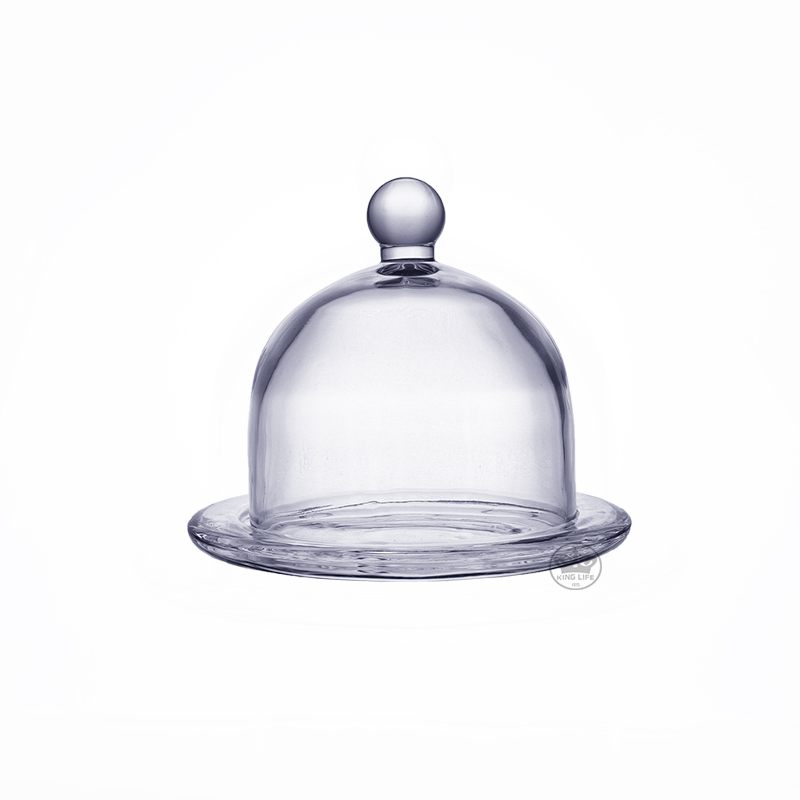 玻璃蛋糕盅(底座+蓋)(中125*H115mm/內徑90mm)