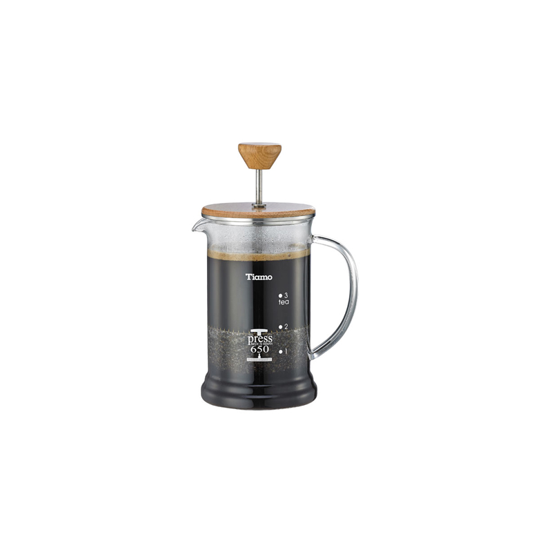 TIAMO木蓋濾壓壺4杯份 650cc