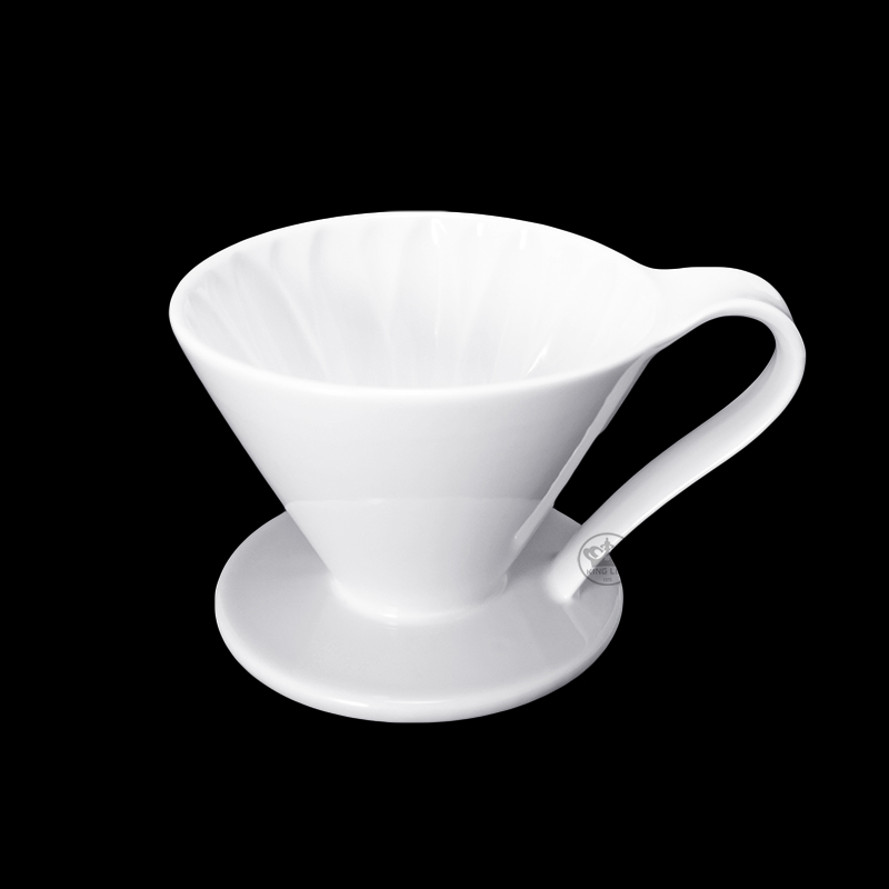 三洋有田燒花瓣濾杯1-4杯-白