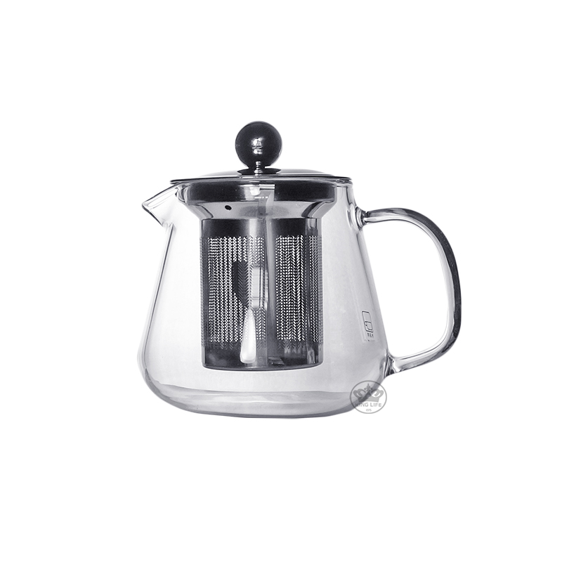 短嘴不銹鋼濾網花茶壺400ML