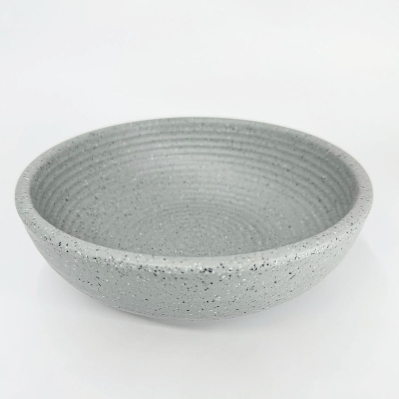 沙礫 陶面螺紋圓缽 175*55mm