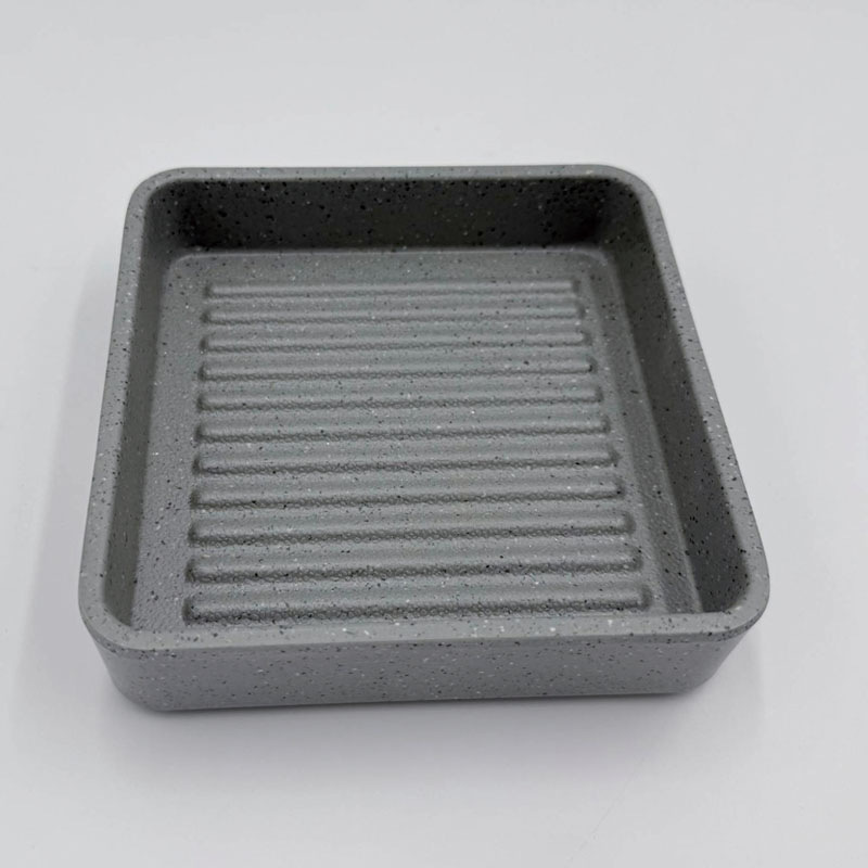 沙礫 陶面燒肉盒 166*34mm
