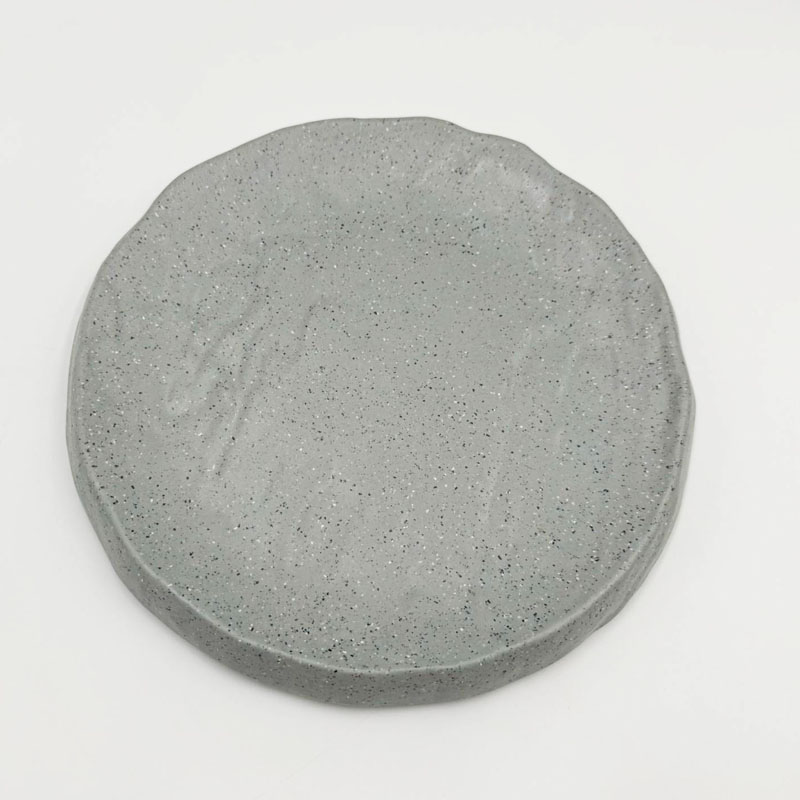 沙礫 12"陶面岩燒圓板 300*30mm