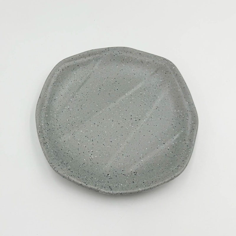 沙礫 陶面多邊圓盤 157*23mm