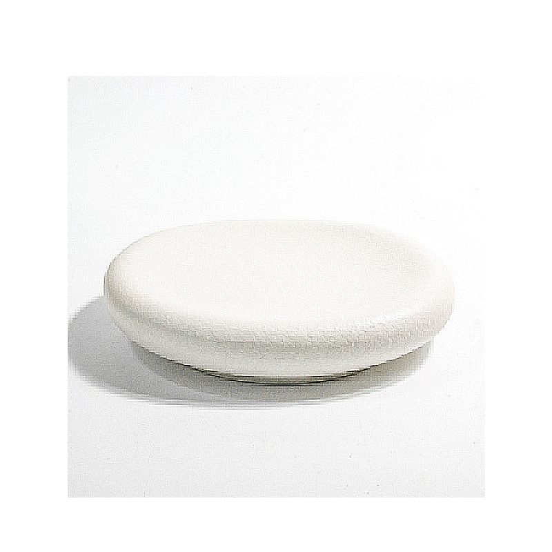 粗釉白雙層圓盤8"(20.2*17.9*H4.1cm)