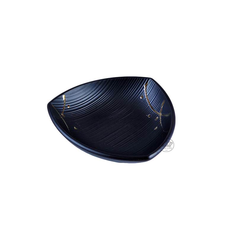 7.5"三角形盤 金線