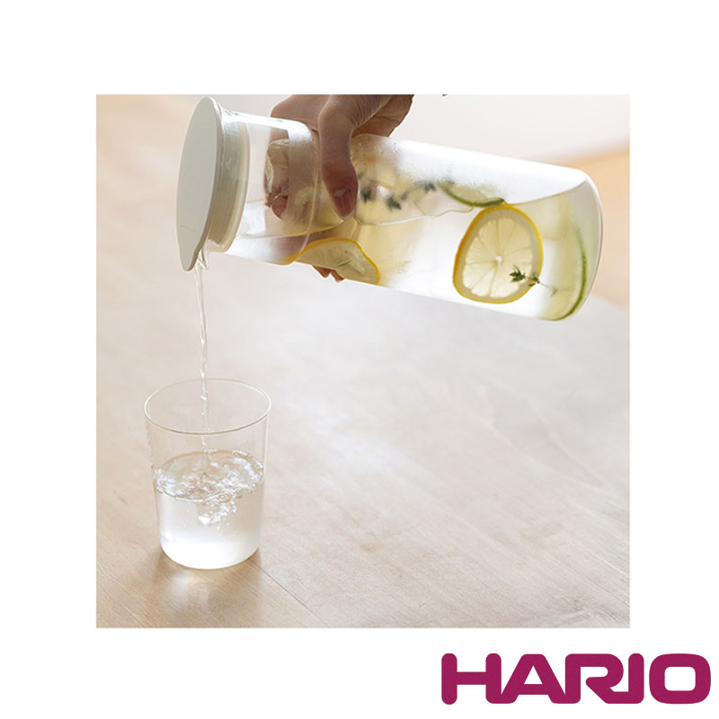 Hario 極簡好握白色冷水壺 1000ml