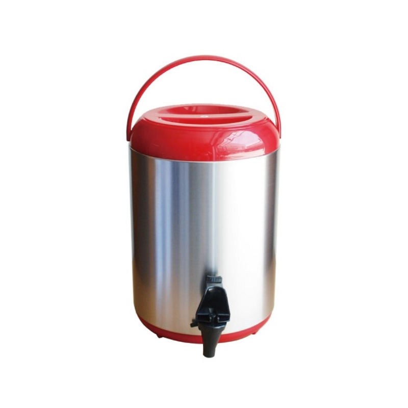 10L寬口不銹鋼保溫茶桶 綠