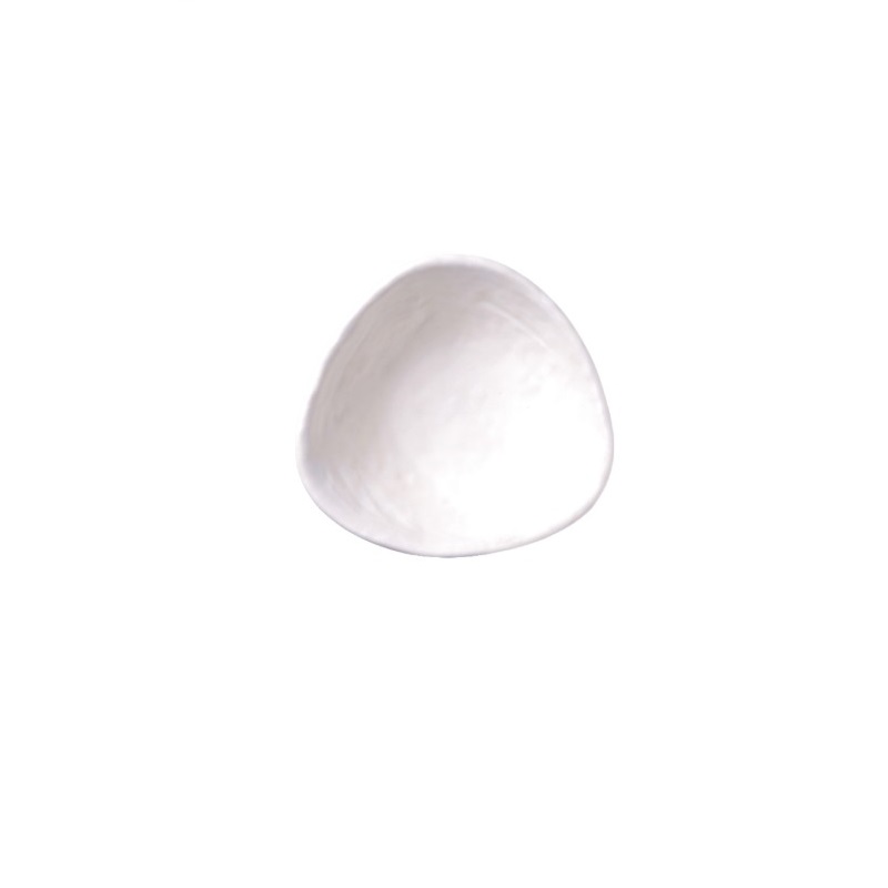 陶面不規則碗 白 13*4.4cm