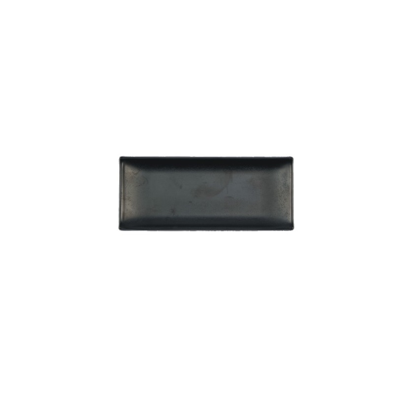 陶面長角燒物盤 黑 22.5*9.5*3cm