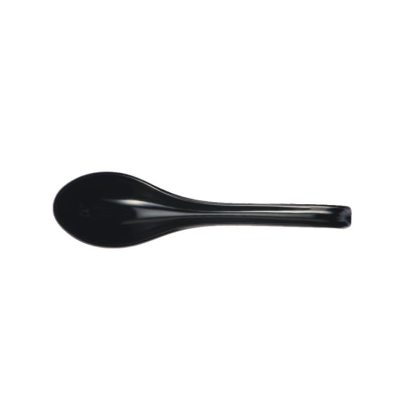 美耐皿 湯匙 黑色亮面 17cm