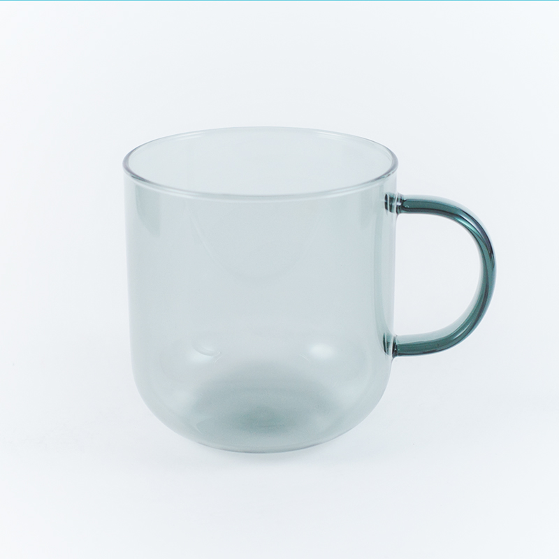 澄澈彩耐熱玻璃馬克杯380ml-灰