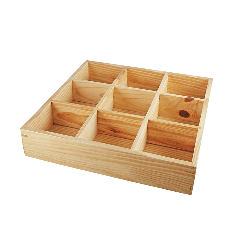 九格木置物盒33*33*7CM