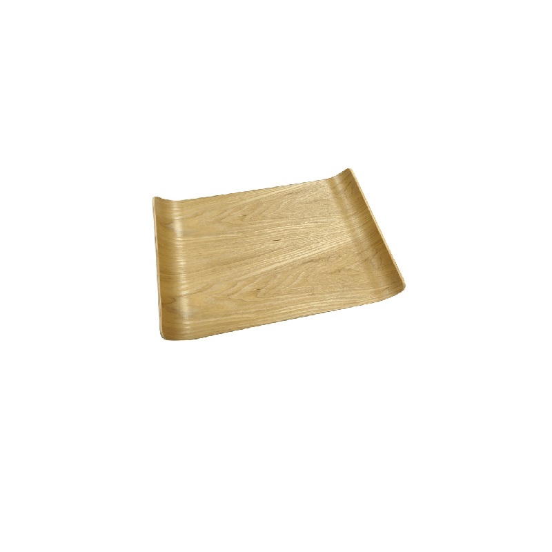 自然風木盤-長方平底弧邊 35.5*25*2.8cm