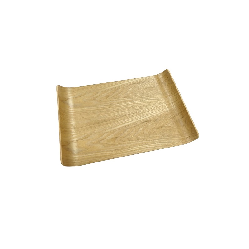 自然風木盤-長方平底弧邊 39*28*3.8cm