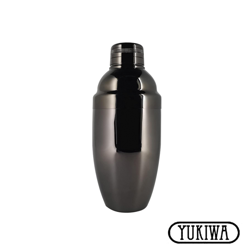 YUKIWA 三件式雪克杯 A Size 500ml-黑色