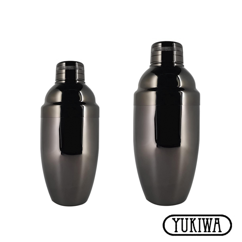 YUKIWA 三件式雪克杯 A Size 500ml-黑色