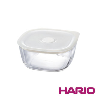 HARIO 方形玻璃密封保鮮盒600ml