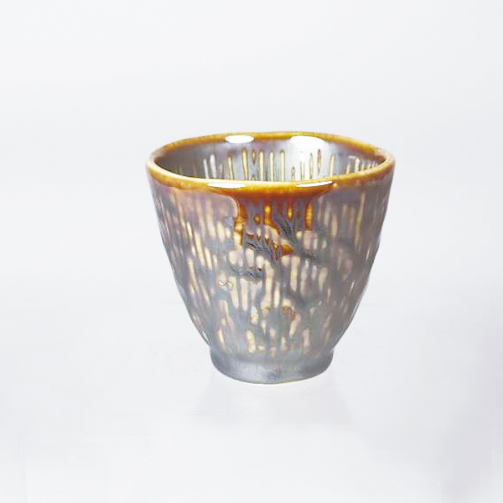 碳金石紋茶杯
