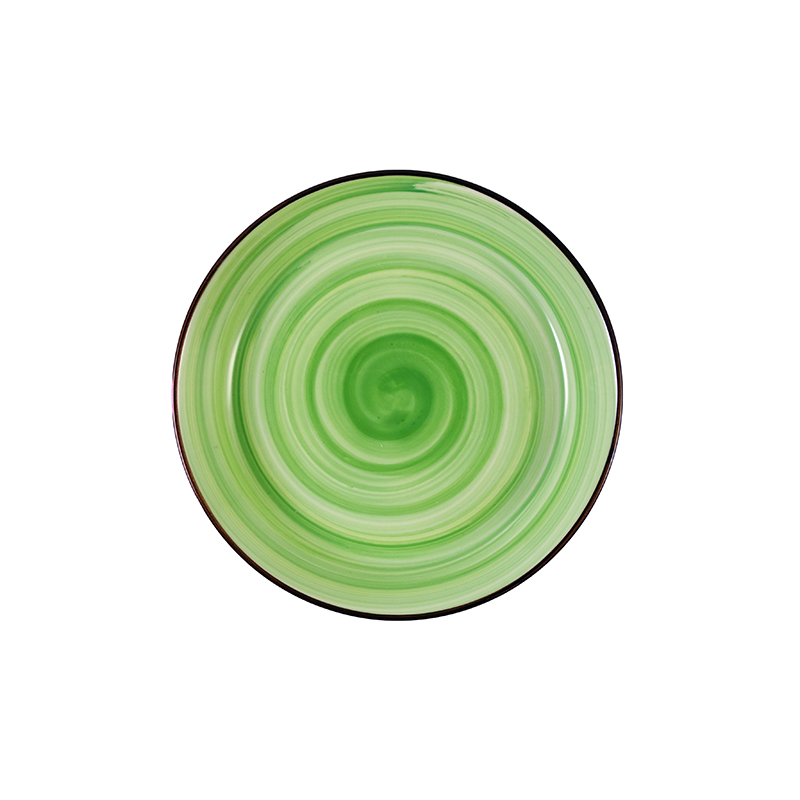 ETF手繪綠彩料理深盤