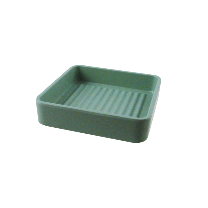 陶面燒肉盒 海棠綠色